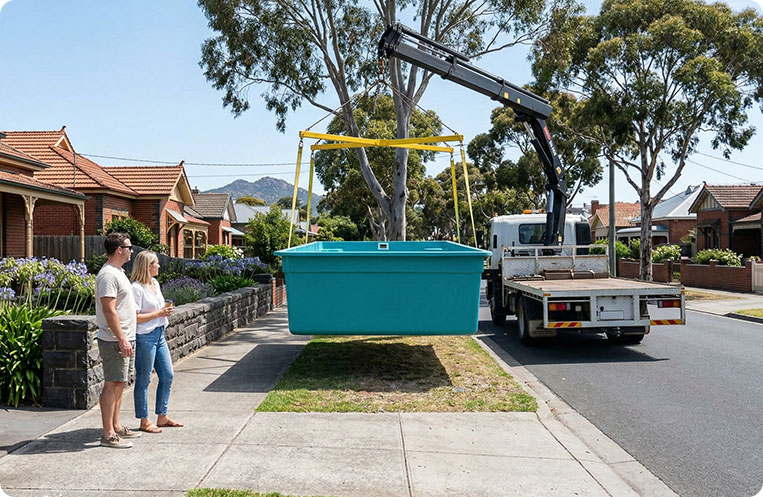 fibreglass pool delivery geelong