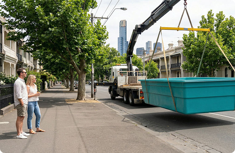 pool delivery melbourne north