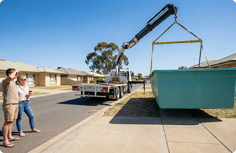 fibreglass pool delivery shepparton