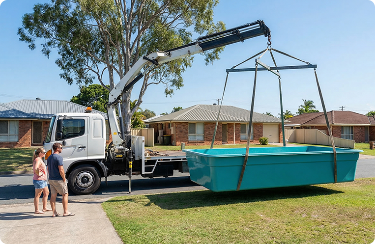 pool delivery brisbane bayside