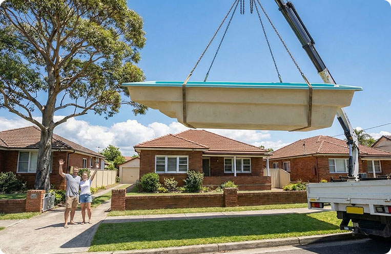 pool delivery central coast