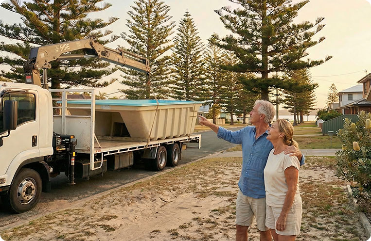 pool delivery forster