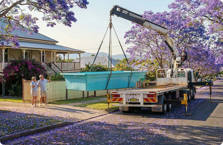 pool delivery grafton