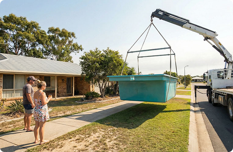 fibreglass pool delivery hervey bay