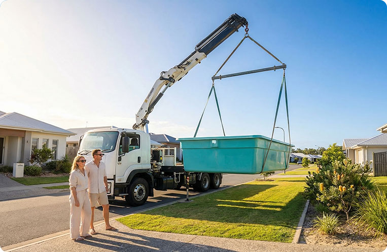 pool delivery sunshine coast